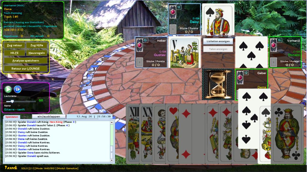 Screenshot 04 | Produkt: Tarock Königrufen solo | Triangle Productions