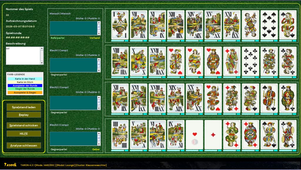 Screenshot 05 | Produkt: Tarock 20er Rufen solo | Triangle Productions